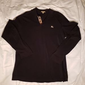 Burberry Long Sleeve Polo- XL